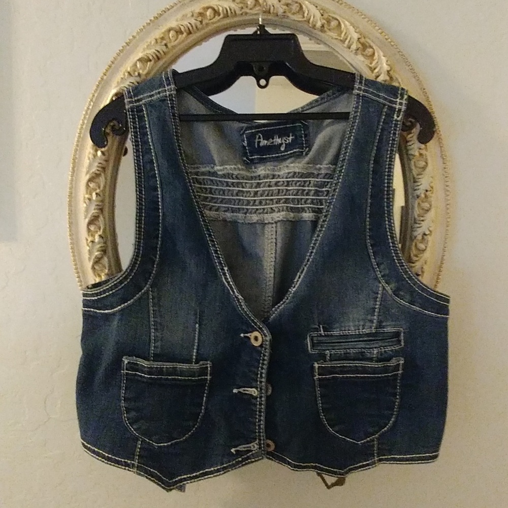 Amethyst jeans denim vest